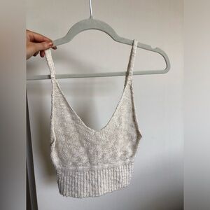 Knit crocheted crop top